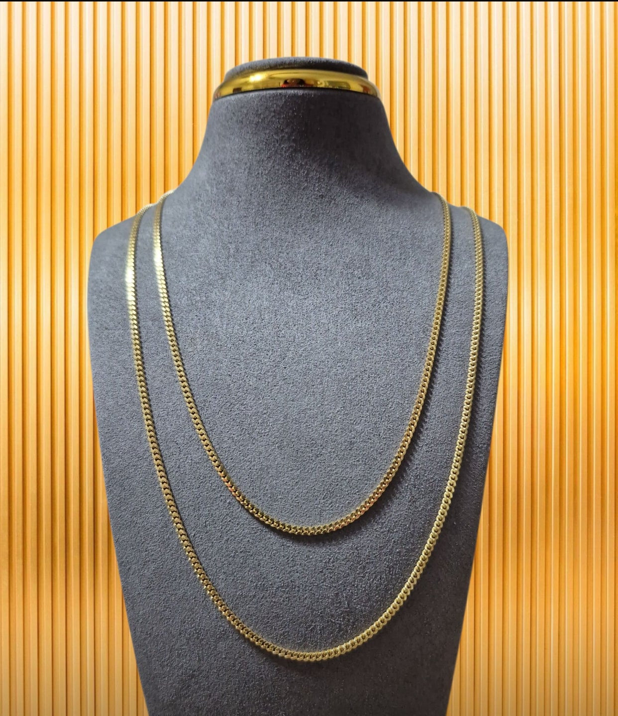 Cadena Cuban link solida - 10 k