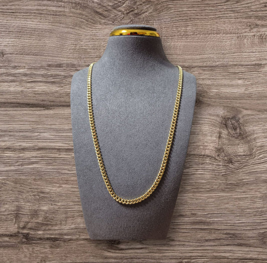 Cadena Cuban link semisolida - 14 k